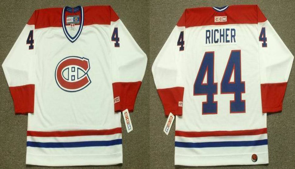 2019 Men Montreal Canadiens 44 Richer White CCM NHL jerseys